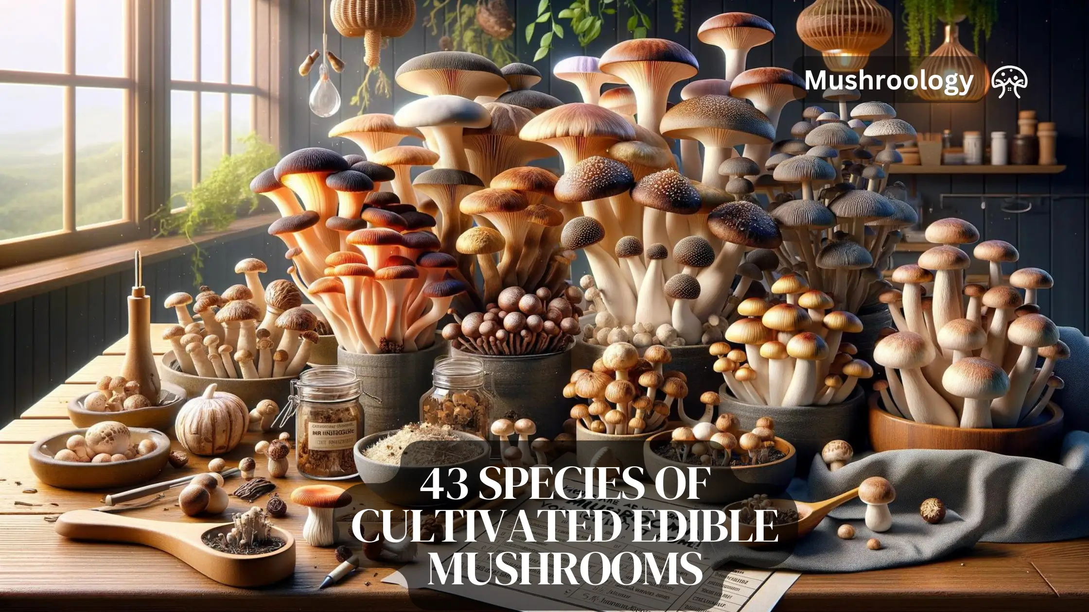 43 Species of Commercially Cultivated Edible Mushrooms